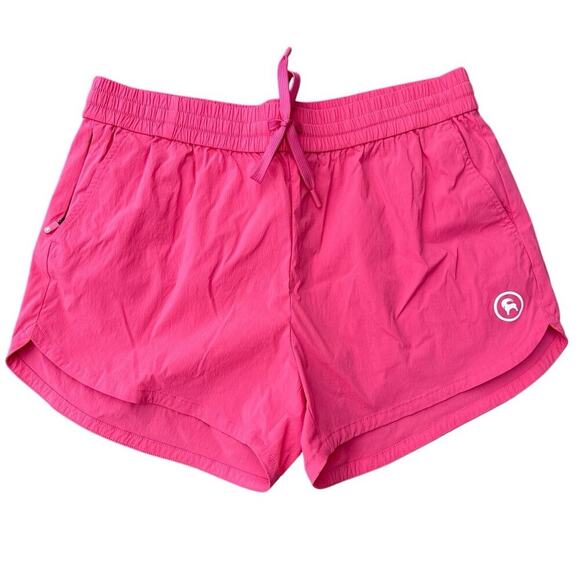 NWOT Women’s Backcountry Pink Retro Athletic Shorts Size Large - Picture 1 of 4